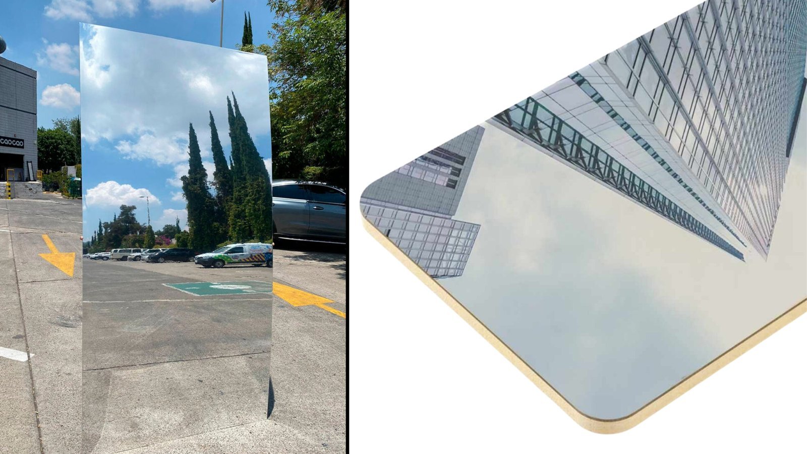 Panel Simil Espejo Plata Lujo - Imagen 4