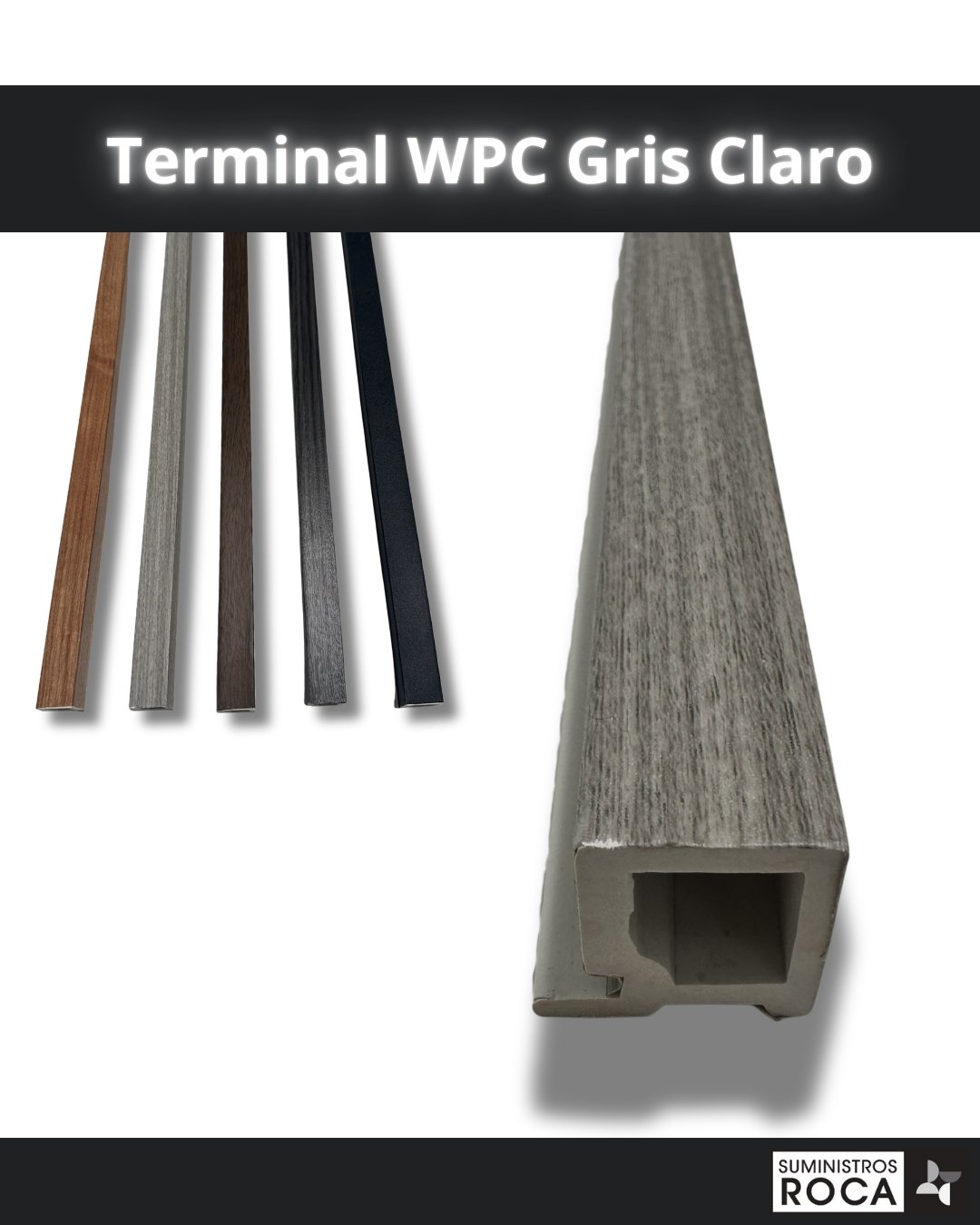 Terminal WPC Gris Claro