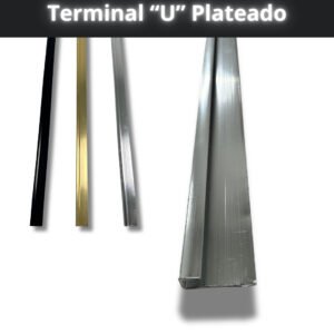 Terminal "U" Plateado
