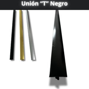 Unión "T" Negro